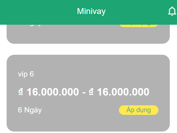 Minivay cho bạn vay mức lớn